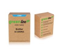 greenline remplace Brother LC-225XLC Cartouche d'encre, cyan