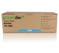 greenline remplace Brother TN-328 C Cartouche toner, cyan