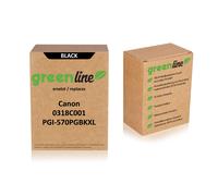greenline remplace Canon 0318 C 001 / PGI-570 PGBKXL Cartouche d'encre, pigment noir