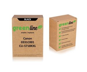 greenline remplace Canon 0331 C 001 / CLI-571 BKXL Cartouche d'encre, noir