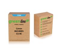 greenline remplace Canon 0621 B 001 / CLI-8 C Cartouche d'encre, cyan