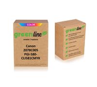 greenline remplace Canon 2078C005 / PGI-580XXL CLI-581CMYK XXL Cartouche d'encre, Multipack