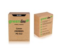 greenline remplace Canon 2969 B 001 / PG-512 Cartouche à tête d'impression, noir