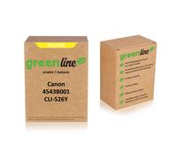 greenline remplace Canon 4543 B 001 / CLI-526 Y Cartouche d'encre, jaune
