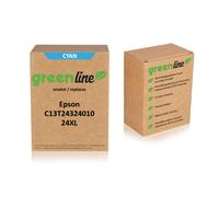 greenline remplace Epson C 13 T 24324010 / 24XL Cartouche d'encre, cyan