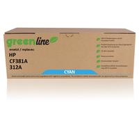 greenline remplace HP CF 381 A / 312A Cartouche toner, cyan
