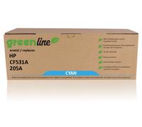 greenline remplace HP CF 531 A / 205A Cartouche toner, cyan