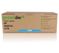 greenline remplace HP W 2071 A / 117A XL Cartouche toner, cyan