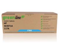 greenline remplace HP W2071 A / 117A XL Cartouche toner, cyan
