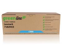 greenline remplace Lexmark 71B2HC0 Cartouche toner, cyan