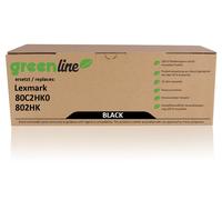 greenline remplace Lexmark 80C2HK0 / 802HK Cartouche toner, noir