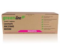 greenline remplace Lexmark 80C2SM0 / 802SM Cartouche toner, magenta