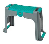 Greenmill GR6994 Tabouret de jardin 3 en 1 avec compartiment verrouillable pour petites pièces et genouillères en plastique