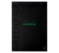 Greenpad bloc agrafé recy t recyclable en carte souple 350 g/m2 - N°19 21x31,8 cm 70 feuillets Ligné - Papier Clairefontaine recyclé 90 g/m2 - Noir - New - Noir