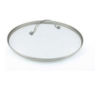 Greenpan 20 Cm Tempered Glass With Stainless Steel Rim Univesal Glass Lid With Metal Handle G