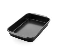 GreenPan Bistro Plat à Cake Rectangulaire 38 x 22,5 cm, Revêtement Céramique Antiadhésif, Sans PFAS, Plat de Cuisson Durable, Étanche, Fond Plat, Polyvalent, Facile à Nettoyer, Noir