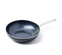 GREENPAN BONN BLACK CC000851-001 Poêle Wok Aluminium, Noir, 28cm