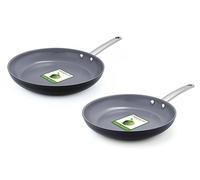 GreenPan Bonn CC000089-001 Set de 2 Poêles Aluminium Noir 20 cm/28 cm