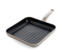 GreenPan Cambridge Poêle à griller carrée de 28 cm en céramique antiadhésive Healthy, sans PFAS, pour l'induction, pour le lave-vaisselle, pour le four, bronze