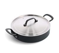 GreenPan Sauteuse Craft 24 cm 4,9 L – céramique anodisée antiadhésive, sans PFAS, induction, noir
