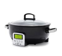 GreenPan Elite 5,6L Cuisinière Électrique Intelligente, Spécifications pour Sauté, Sauté, Riz, Céramique Saine Antiadhésive sans PFAS et Parties Lavables au Lave-Vaisselle, Affichage LED, Noir