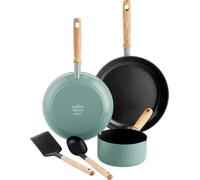GreenPan Mayflower (CC001592-001), Set de casseroles et poêles, ustensiles inclus, acier inoxydable