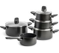 GreenPan Memphis Set 9 Pièces avec Couvercles (16, 18, 20 & 24 cm), Céramique Antiadhésive, Sans PFAS, Compatible Induction, Lave-Vaisselle, Passe au Four jusqu'à 160 °C, Poignées Cool-Touch