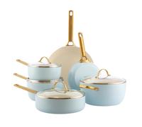 Greenpan Padova Batterie De Cuisine 6 Pcs Avec Couvercles Bleu
