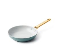 GreenPan Padova Reserve Poêle à Frire Antiadhésive en Céramique Saine Anodisée Dure 20 cm, Sans PFAS, Induction, Poignée Dorée, Lavable au Lave-Vaisselle, Va au Four, Bleu Fumé