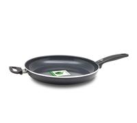 GreenPan Poêle en Aluminium forgé Revêtement Antiadhésif Sain en Céramique, pour Induction/Four/Lave-Vaiselle, 32cm, Noir