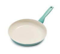 GreenPan Rio Poêle à Frire Antiadhésive en Céramique Saine 26cm, Sans PFAS, Poignée Rester Froid, Va au four jusqu'à 160°C, Turquoise & Crème