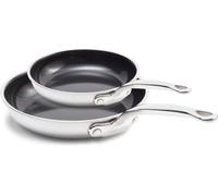 GreenPan Set de poêles Première 20 et 28 cm – Acier inoxydable – Argent