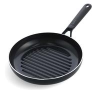 GreenPan SmartShape Poêle à Griller Antiadhésive en Céramique Saine de 28 cm, Sans PFAS, Convient à l'induction, Va au four, Va au lave-vaisselle, Noir