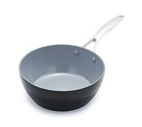 GreenPan Valencia Pro Céramique saine anodisée dure antiadhésive 20 cm / 2 litres, sans PFAS, Induction, Lave-vaisselle, Four, Gris