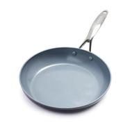 GreenPan Valencia Pro Poêle 30 cm anti-adhésive en céramique anodisée dure, sans PFAS, induction, passe au lave-vaisselle, passe au four, gris