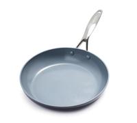 GreenPan Valencia Pro Poêle à frire anti-adhésive en céramique saine anodisée dure de 26 cm, sans PFAS, induction, lave-vaisselle, four, gris
