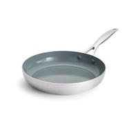 GreenPan Valencia Pro - Poêle à frire en acier inoxydable de 30,5 cm, compatible avec induction, triple couche, céramique antiadhésive, sans PFOA, passe au lave-vaisselle et au gril