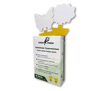 GreenPanda Lot de 50 autocollants jaunes - Lutte efficace contre les moustiques funéraires - Piège jaune pour moustiques et parasites volants - En plastique recyclé (50 pièces)