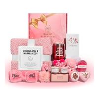 GreenPastures Lot de 12 cadeaux d'anniversaire pour femmes, cadeaux de soins, panier cadeau de spa relaxant unique avec couverture en flanelle de luxe, Get Well Soon Cadeaux pour femmes, maman, ami