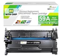 GREENPRINT AVEC PUCE 59A CF259A Cartouche de Toner Compatible Noir Capacité Standard 3000 Page pour Imprimante M304 M304a M404 M404n M404dn M404dw M428 M428dw M428dn M428fdw M406 M406dn MFP M430 M430f