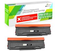 GREENPRINT Cartouche Toner Compatible PA-210 PA210 PA 210 1600 Pages 2 Noir pour P2500W P2502W P2508W M6500NW M6500N M6500W M6550NW M6552NW M6558NW M6600N M6600NW M6602NW M6608NW Imprimante