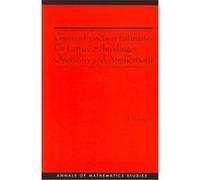 Green's Function Estimates For Lattice Schrodinger Operators And Applications, Annals of Mathematics Studies J. Bourgain (Auteur)