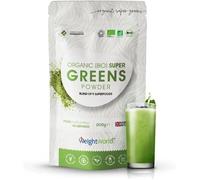 Greens Super Bio Poudre-200g De Guarana Bio, Matcha, Herbe De Blé, Chlorella Powder (Chlorophylle), Acai, Orge, Baobab, Lin, Maca