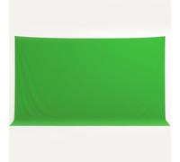 Greenscreen - Toile de fond pliable en mousseline pour photographie - Principalement utilisée pour le keying chromatique et l'échange de arrière-plans virtuels - Effet spécial (vert, 3 × 6 m)