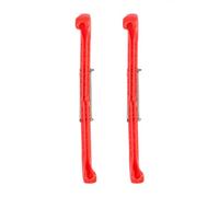 Greensen 1 Paire de Protections de Lames pour Patins à Glace, Couvercles, Protège-Lames en Plastique 7 Couleurs avec Ressort Adjustable pour Patins de Hockey et Patinage Artistique, (Rouge #02)