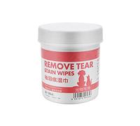 Greensen 100Pcs Lingettes pour Nettoyer Les Yeux des Animaux, Lingettes Éliminant Les Larmes pour Chiens et Chats, Lingettes Oculaires Douces et Hygiéniques en Tissu Non Tissé