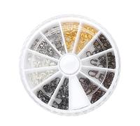 Greensen 120 PCS/Box Wire Guard Résultats en Matériau en Alliage, Gardien de Trou de Garde Filaire Poli pour Créer des Bijoux Préférés