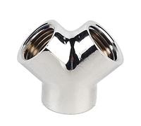 Greensen 3 Way Y Splitter Crossover Coupling, G1/4" 3 Way Y Splitter Brass Water Cooling Fitting Connector with Plating for PC Liquid Cooling System