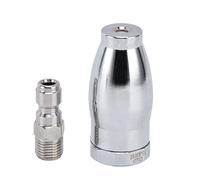 Greensen 304 Buse Turbo Rotative en Acier Inoxydable, Pièces de Laveuse Haute Pression 3600PSI, 3 GMM de Gallons par Minute Buse Rotative pour Les Planchers de Garage Sale - Argent