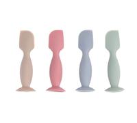 Greensen 4 Pcs Spatule à Crème pour Couches Bébé, Applicateur de Pommade pour Fesses en Silicone Souple Cuillère à Crème pour Érythème Fessier des Nouveau-Nés avec Conception Sûre et Non